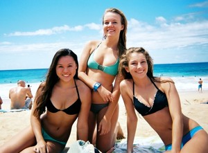 Funny teen girls in swimsuits, erotic